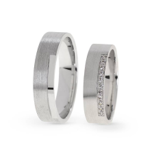  KARIKAGYŰRŰ PÁRBAN 14K ARANY 10,3 GR, CIRKÓNIA KŐVEL gyűrű