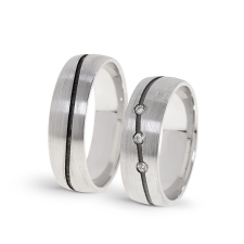  KARIKAGYŰRŰ PÁRBAN 14K ARANY 10,6 GR, CIRKÓNIA KŐVEL gyűrű