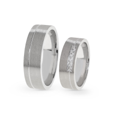  KARIKAGYŰRŰ PÁRBAN 14K ARANY 16,2 GR, CIRKÓNIA KŐVEL gyűrű