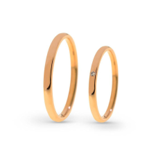  KARIKAGYŰRŰ PÁRBAN 14K ARANY 4,4 GR, CIRKÓNIA KŐVEL gyűrű