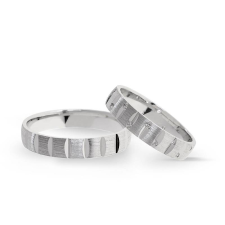  KARIKAGYŰRŰ PÁRBAN 14K ARANY 7,1 GR, GYÉMÁNT KŐVEL 0,1 CT gyűrű