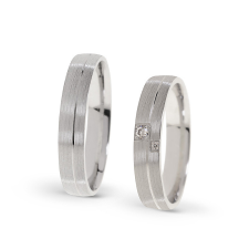  KARIKAGYŰRŰ PÁRBAN 14K ARANY 7,6 GR, CIRKÓNIA KŐVEL gyűrű