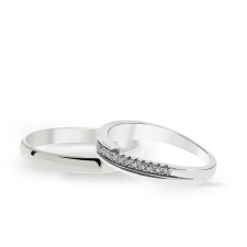  KARIKAGYŰRŰ PÁRBAN ABU DHABI 14K ARANY CIRKÓNIA KŐVEL gyűrű