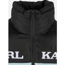 Karl Kani Retro Essential Puffer Jacket téli kabát Férfi Fekete/kék XL férfi kabát, dzseki