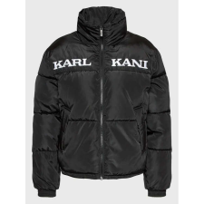  Karl Kani Retro Essential Puffer Jacket téli kabát Női Fekete XS férfi kabát, dzseki