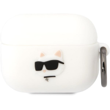 Karl Lagerfeld 3D Logo NFT Choupette Head Airpods Pro fehér szilikon tok audió kellék