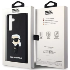 Karl Lagerfeld 3D Rubber Samsung Galaxy S24+ Tok - Fekete/Mintás (KLHCS24M3DRKCNK) tok és táska