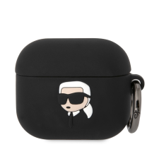 Karl Lagerfeld Apple Airpods 3 KARL LAGERFELD KLA3RUNIKK Liquid Silicon Tartó - Fekete fülhallgató, fejhallgató tok