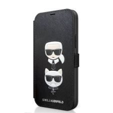 Karl Lagerfeld Apple iPhone 12/12 Pro KARL LAGERFELD KLFLBKP12MSAKICKCBK Könyvtok - Fekete tok és táska