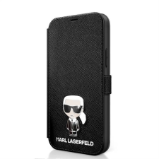 Karl Lagerfeld Apple iPhone 12 Pro Max KARL LAGERFELD KLFLBKP12LIKMSBK Könyvtok - Fekete tok és táska