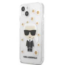 Karl Lagerfeld Apple Iphone 13 Mini Karl virágos-átlátszó tok (KLHCP13SHFLT) (KLHCP13SHFLT) - Telefontok tok és táska