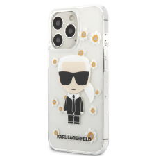 Karl Lagerfeld Apple iPhone 13 Pro KARL LAGERFELD KLHCP13LHFLT TPU Hátlap - Átlátszó tok és táska
