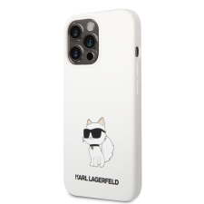 Karl Lagerfeld Apple iPhone 13 Pro KARL LAGERFELD KLHCP13LSNCHBCH Liquid Hátlap - Fehér tok és táska