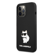 Karl Lagerfeld Apple iPhone 13 Pro KARL LAGERFELD KLHCP13LSNCHBCK Liquid Hátlap - Fekete tok és táska