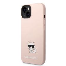 Karl Lagerfeld Apple iPhone 14 KARL LAGERFELD KLHCP14SSLCTPI Liquid Silicon Hátlap - Rózsaszín tok és táska