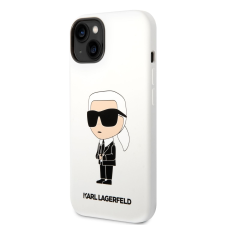 Karl Lagerfeld Apple iPhone 14 KARL LAGERFELD KLHCP14SSNIKBCH Liquid Hátlap - Fehér tok és táska