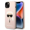 Karl Lagerfeld Apple iPhone 14 Plus KARL LAGERFELD KLHCP14MSLKHLP Liquid Silicon Hátlap - Rózsaszín