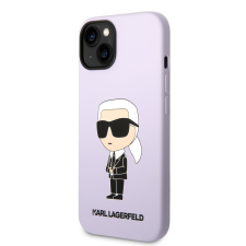 Karl Lagerfeld Apple iPhone 14 Plus KARL LAGERFELD KLHCP14MSNIKBCU Liquid Hátlap - Lila tok és táska