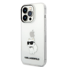 Karl Lagerfeld Apple iPhone 14 Pro KARL LAGERFELD KLHCP14LHNCHTCT TPU Hátlap - Átlátszó tok és táska