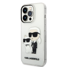 Karl Lagerfeld Apple iPhone 14 Pro KARL LAGERFELD KLHCP14LHNKCTGT Glitter Hátlap - Átlátszó tok és táska