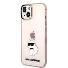 Karl Lagerfeld Apple iPhone 14 Pro KARL LAGERFELD KLHCP14MHNCHTCP TPU Hátlap - Rózsaszín tok és táska