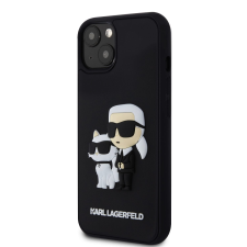 Karl Lagerfeld Apple iPhone 15 KARL LAGERFELD KLHCP15S3DRKCNK Hátlap - Fekete tok és táska