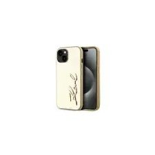 Karl Lagerfeld Apple iPhone 15 KARL LAGERFELD KLHCP15SPFMFBKMD Hátlap - Arany tok és táska
