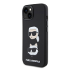 Karl Lagerfeld Apple iPhone 15 KARL LAGERFELD KLHCP15SSDHKCNK Liquid Hátlap - Fekete