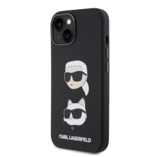 Karl Lagerfeld Apple iPhone 15 KARL LAGERFELD KLHCP15SSDHKCNK Liquid Hátlap - Fekete tok és táska