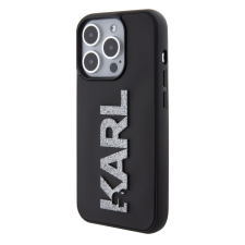 Karl Lagerfeld Apple iPhone 15 Pro KARL LAGERFELD KLHCP15L3DMBKCK Glitter Hátlap - Fekete tok és táska