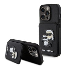 Karl Lagerfeld Apple iPhone 15 Pro KARL LAGERFELD KLHCP15LSAKCSCK Hátlap - Fekete tok és táska