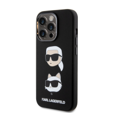 Karl Lagerfeld Apple iPhone 15 Pro KARL LAGERFELD KLHCP15LSDHKCNK Liquid Hátlap - Fekete tok és táska
