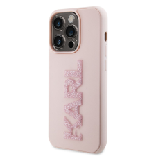 Karl Lagerfeld Apple iPhone 15 Pro Max KARL LAGERFELD KLHCP15X3DMBKCP Glitter Hátlap - Rózsaszín tok és táska