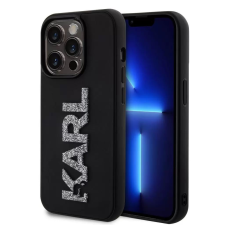 Karl Lagerfeld Apple iPhone 15 Pro Max tok fekete (KLHCP15X3DMBKCK) (KLHCP15X3DMBKCK) tok és táska