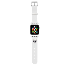 Karl Lagerfeld Apple iWatch Karl Lagerfeld KLAWMSLCW 38/40mm óraszíj - Fehér okosóra kellék