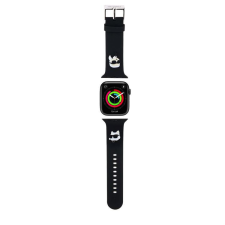 Karl Lagerfeld Apple iWatch Karl Lagerfeld KLAWMSLKCNK 42/44/45mm óraszíj - Fekete okosóra kellék