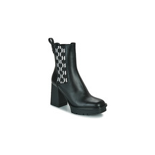 Karl Lagerfeld Bokacsizmák VOYAGE VI Monogram Gore Boot Fekete 37 női csizma, bakancs