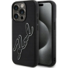 Karl Lagerfeld CG MOBILE KARL LAGERFELD 3D RUBBER SIGNATURE szilikon telefonvédő (ütésállóság, 3D) FEKETE Apple iPhone 15 Pro (KLHCP15L3DRKSDLK) (KLHCP15L3DRKSDLK)