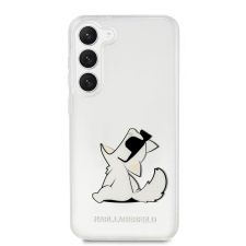 Karl Lagerfeld Choupette Eat Samsung Galaxy S23+ Tok - Átlátszó/Mintás (KLHCS23MCFNRC) tok és táska