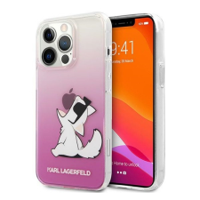 Karl Lagerfeld Choupette Fun Apple iPhone 14 Pro hátlap tok, rózsaszín tok és táska