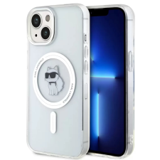 Karl Lagerfeld Choupette MagSafe hátlaptok iPhone 15 átlátszó mobiltelefon kellék