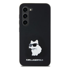 Karl Lagerfeld Choupette Metal Pin Samsung Galaxy A55 hátlap tok, fekete, KLHCSA55SMHCNPK tok és táska