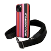 Karl Lagerfeld Color Stripes Strap Apple iPhone 14 hátlap tok, rózsaszín
