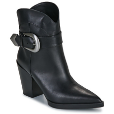 Karl Lagerfeld Csizmák KOWBOY Buckle Mid Boot Fekete 41