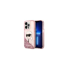  Karl Lagerfeld Glitter Karl's Head tok iPhone 14 Pro - rózsaszín tok és táska