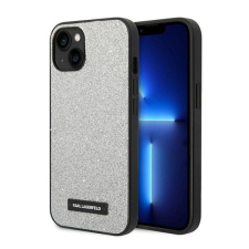 Karl Lagerfeld Glitter Plaque Apple iPhone 14 Plus hátlap tok, ezüst tok és táska