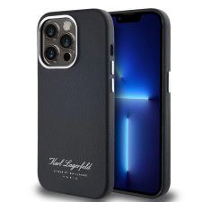Karl Lagerfeld Grained PU Hotel RSG hátlaptok iPhone 13 Pro Max fekete tok és táska
