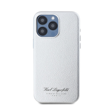 Karl Lagerfeld Grained PU Hotel RSG iPhone 15 Pro Max hátlap tok, szürke tok és táska