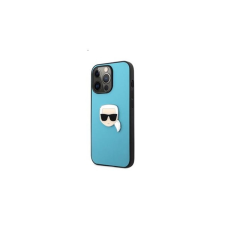Karl Lagerfeld Head bőr hátlap tok Apple iPhone 13 Pro, kék tok és táska