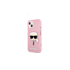 Karl Lagerfeld Head Full Glitter szilikon hátlap tok Apple iPhone 13 mini, rószaszín tok és táska